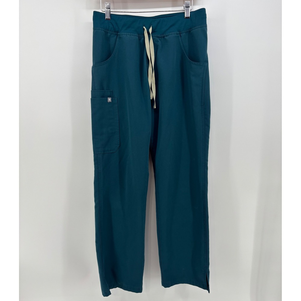 FIGS Kade Cargo Scrub Pants Women's Small Caribbean Blue Technical Collection